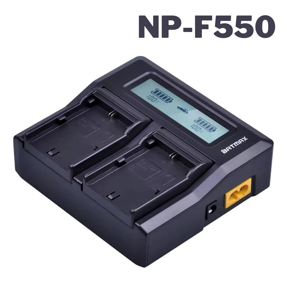 Carregador para Baterias NP-F550 Duplo Carregamento Rápido Turbo