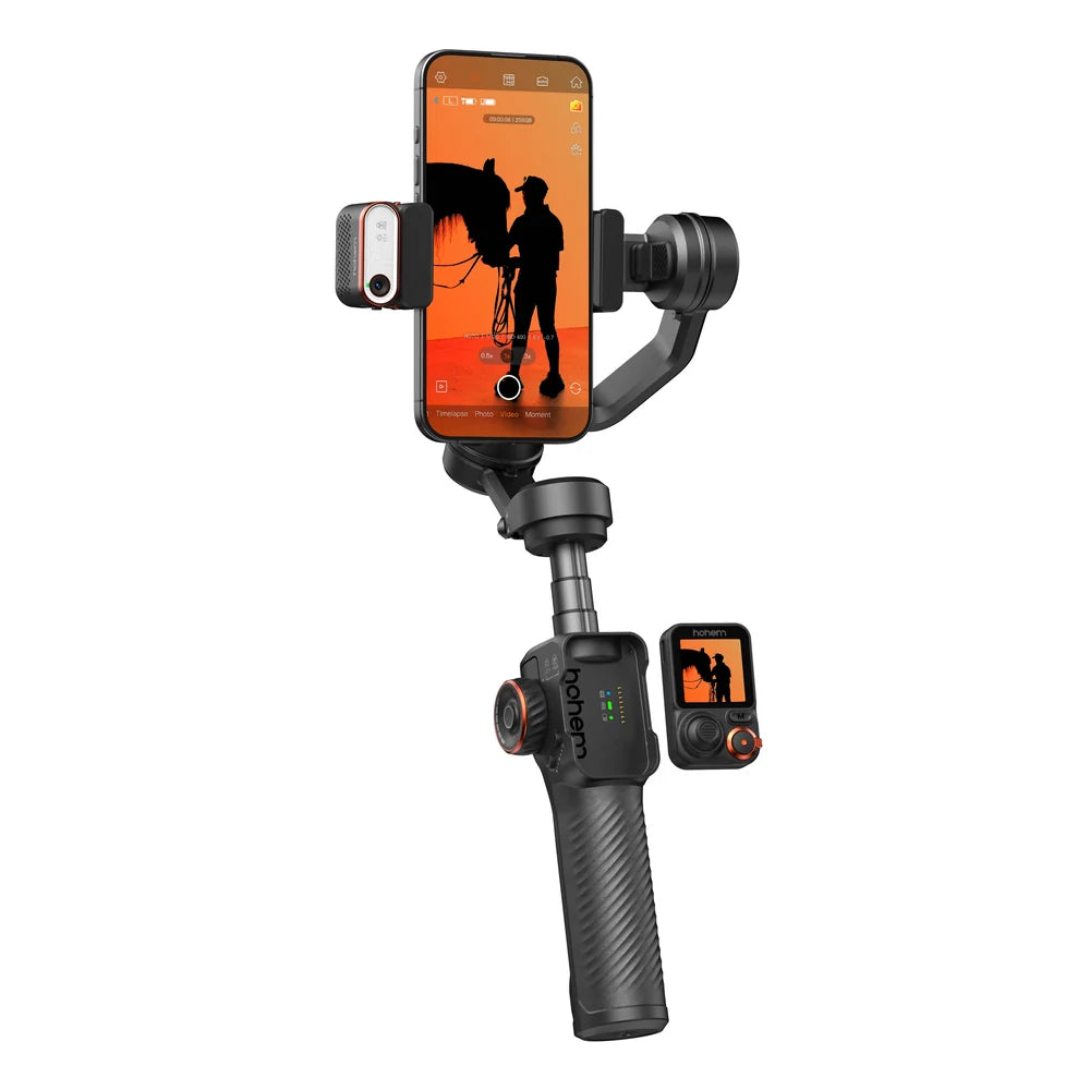 Estabilizador Gimbal 3 Eixos Hohem iSteady M7 com Haste Extensível e Controle Touchscreen Removível