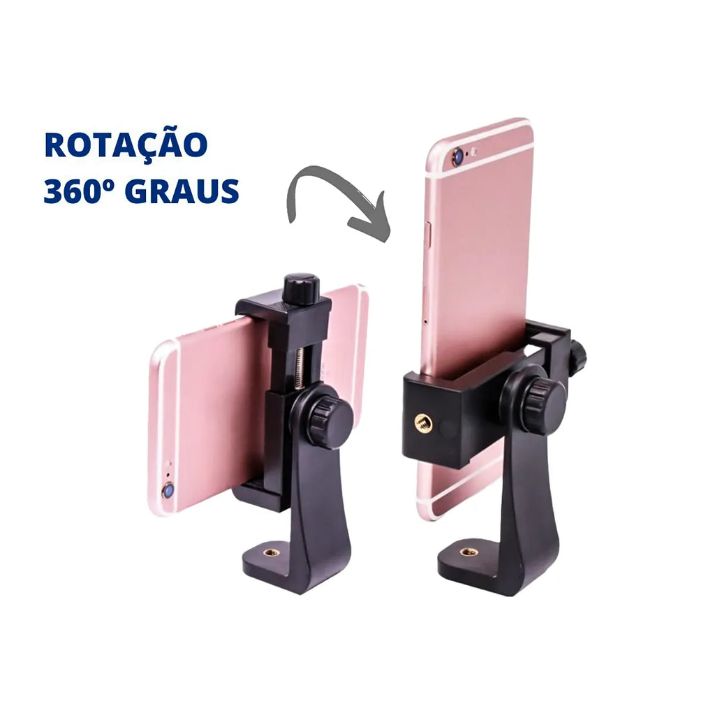 Suporte de Celular Giratório com Rosca 1/4