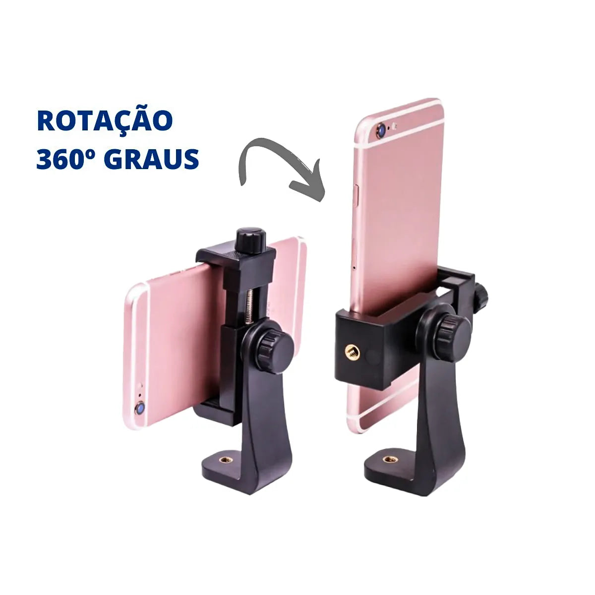 Suporte de Celular Giratório com Rosca 1/4