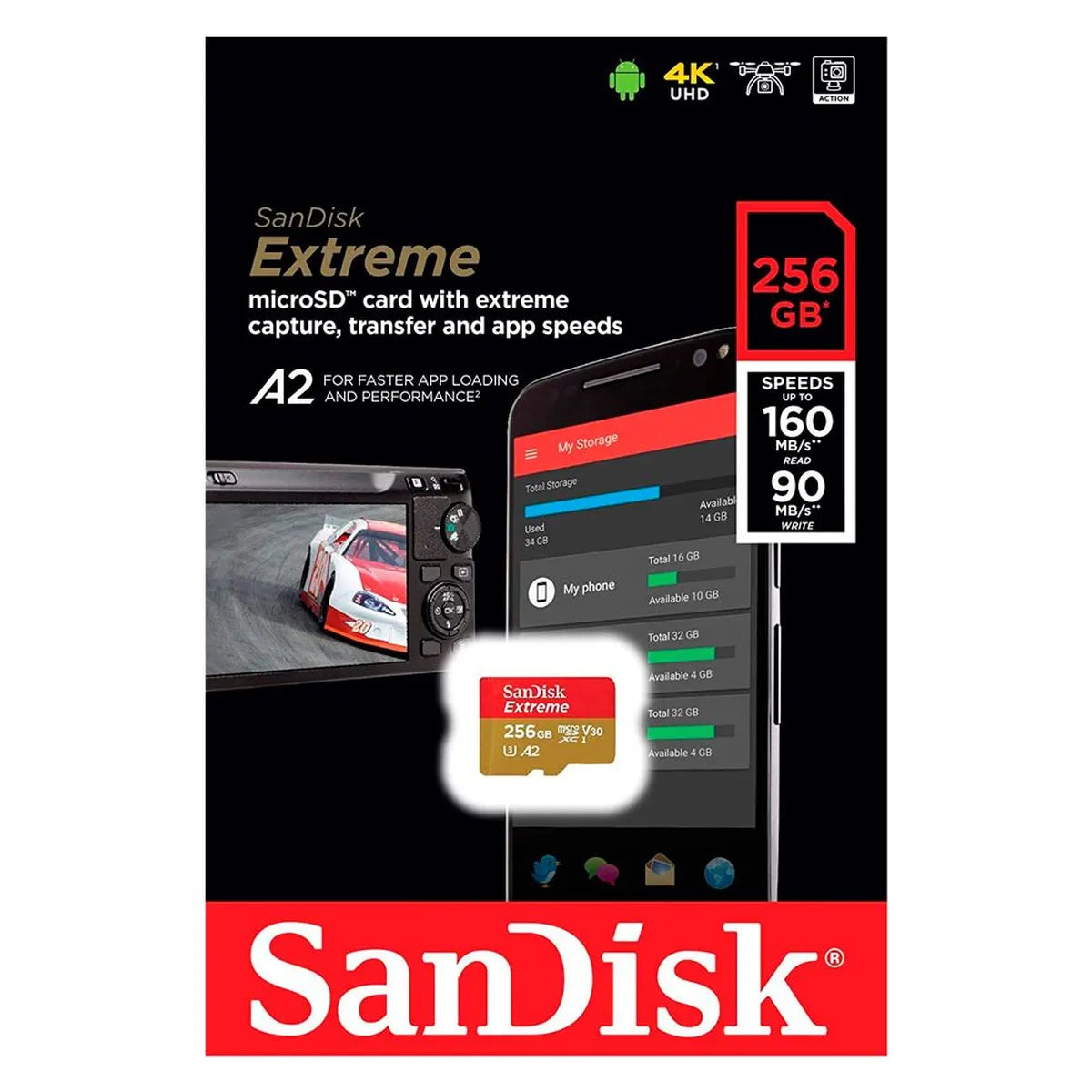Cartão De Memória SanDisk 256GB