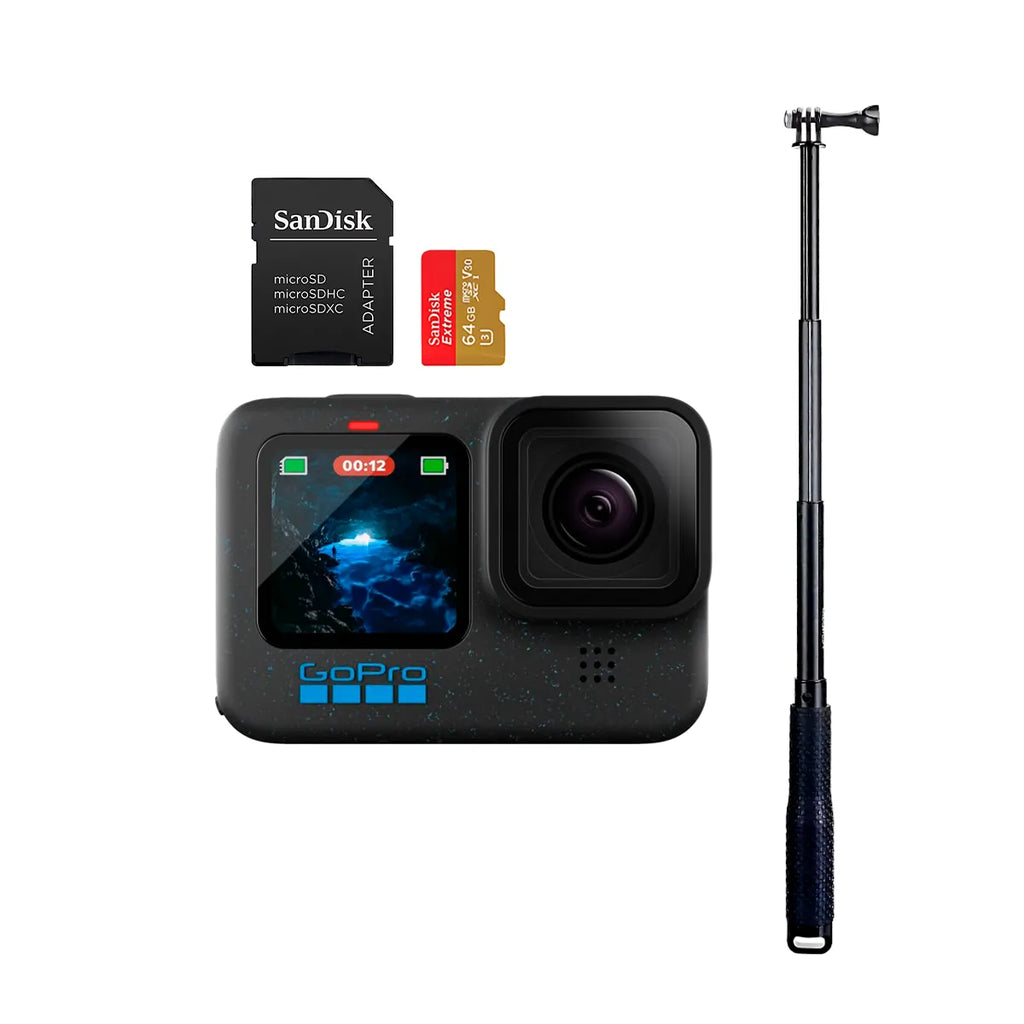 kit hero 12 + bast longo + cartão 64gb