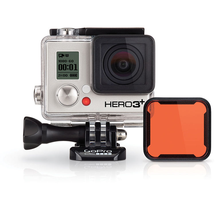 Filtro de Mergulho Vermelho Oficial GoPro para Caixa Standard (40m) HERO 3/3+/4 - ABDFR-301