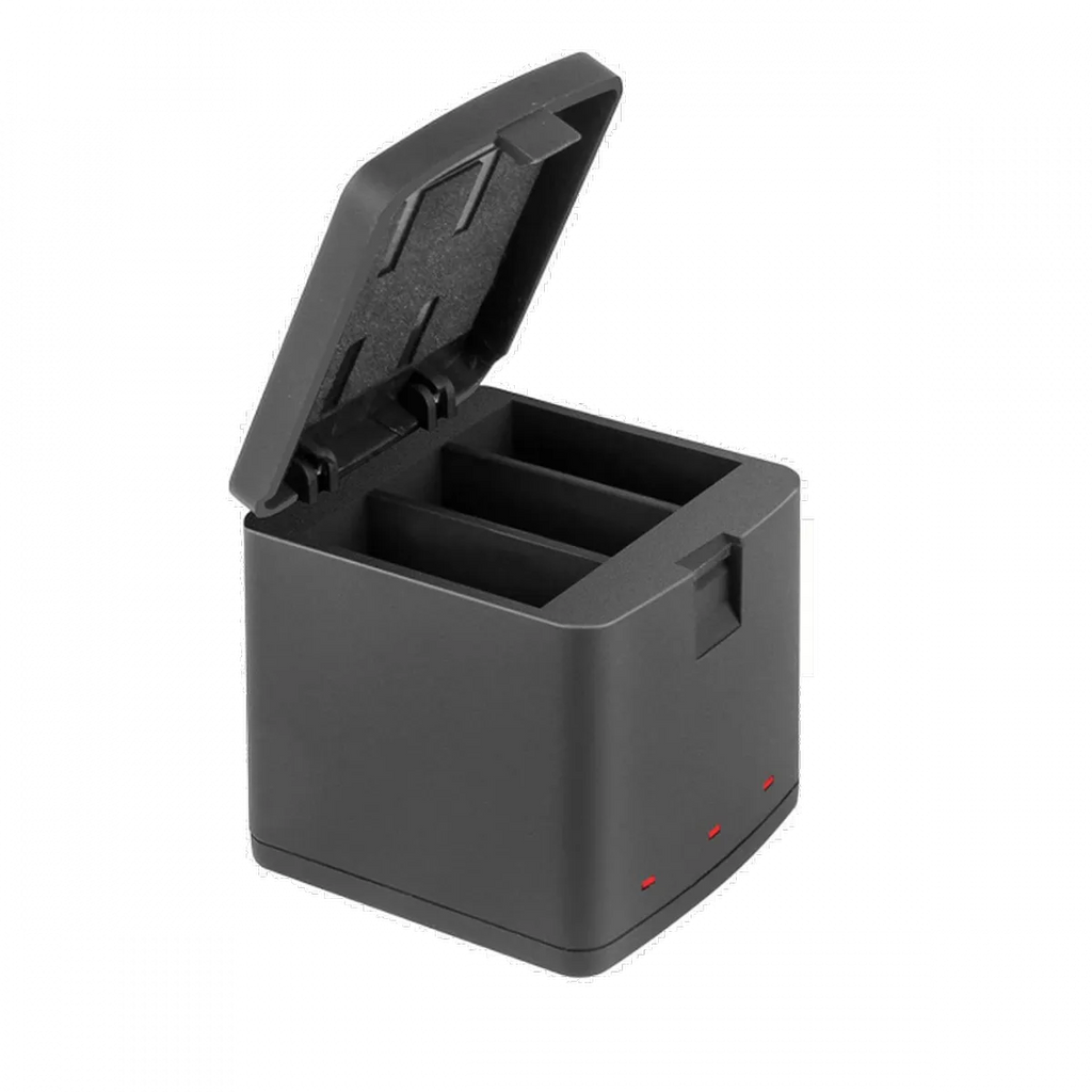 Box Carregador Triplo  Hero 9/10/11/12 Black