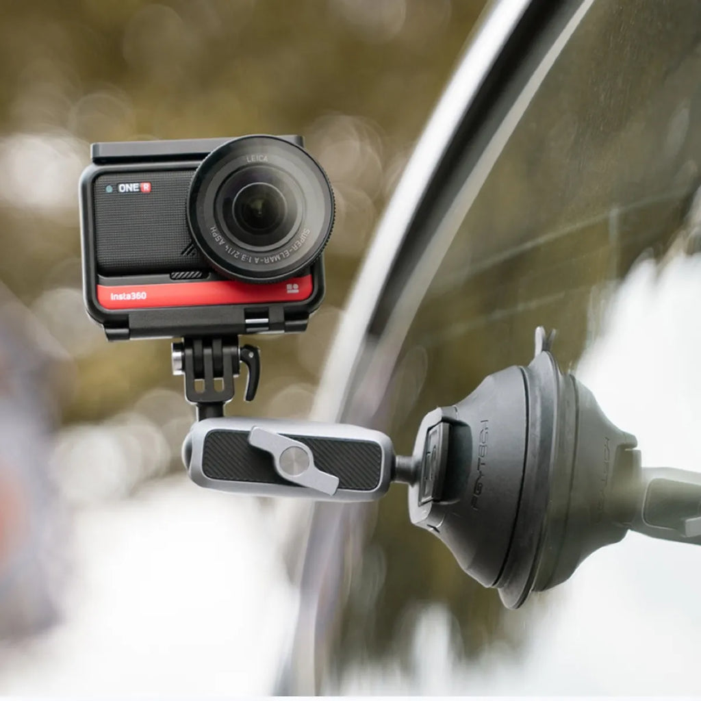 Suporte Ventosa Original PGYTECH para Insta360, GoPro e Câmeras de Ação