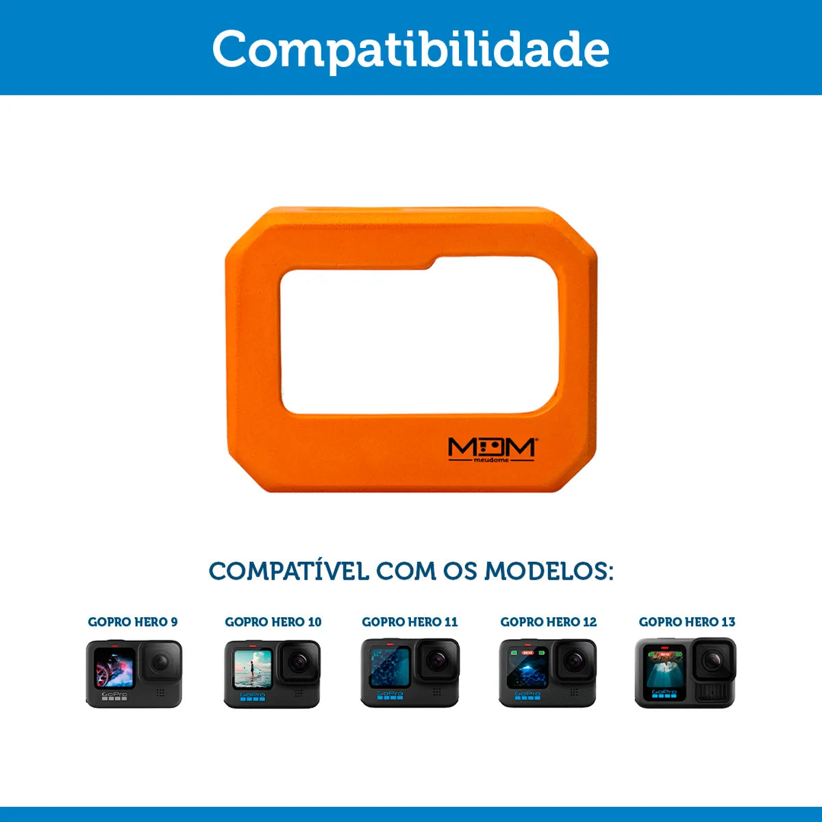 Boia Case Flutuante para Hero 9/10/11/12/13 Black