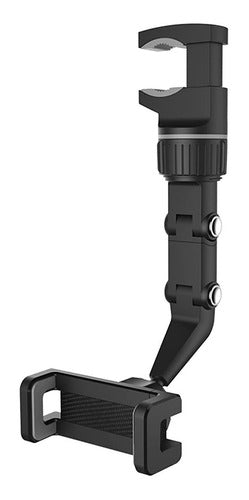 Suporte De Retrovisor Para Celular Gps 360 Graus Articulado