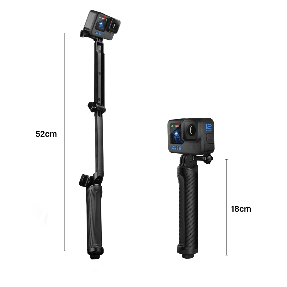 Bastão 3 Way para GoPro Tripé, Bastão de Mão e Extensor 3 em 1