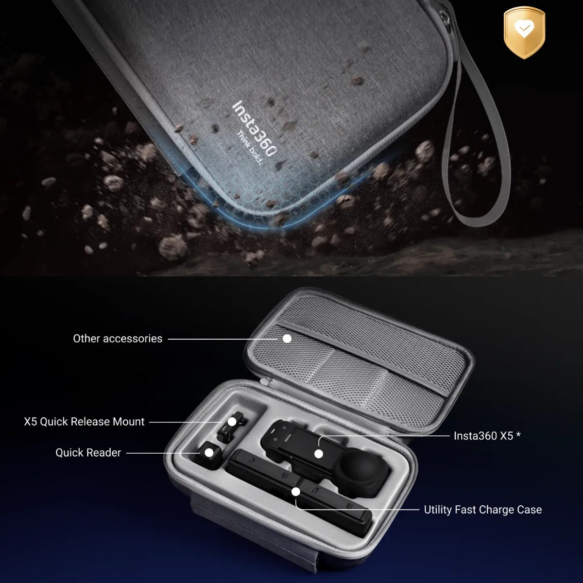 Case Protetora Original para Insta360 X5 - CINSBAMC