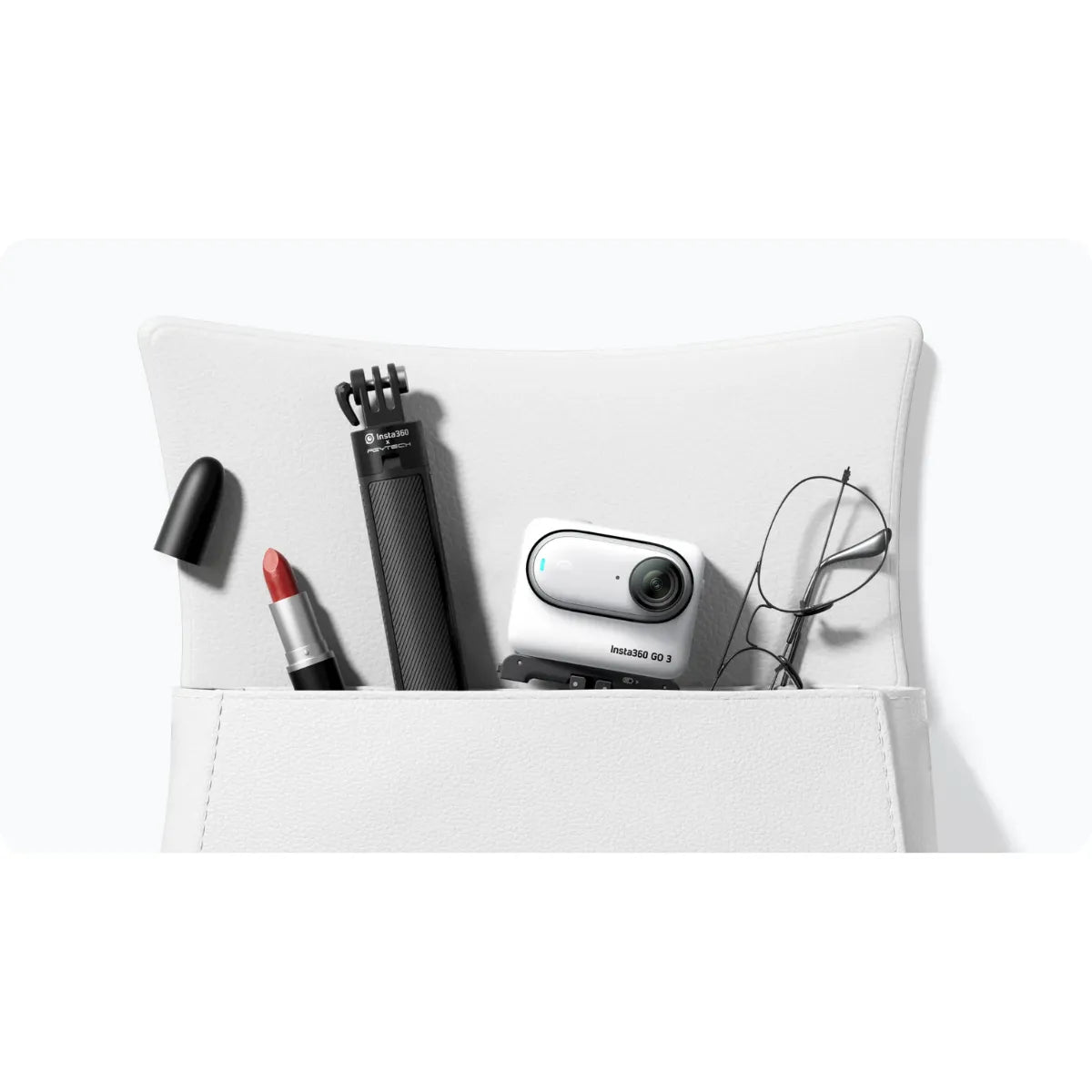 Mini Bastão de Selfie Invisível + Tripé 2 em 1 Insta360