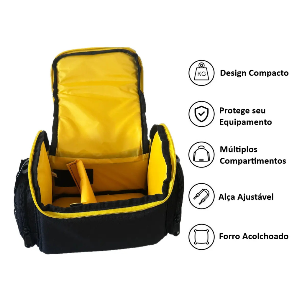 Bolsa para Câmeras e Equipamentos Fotográficos - Média