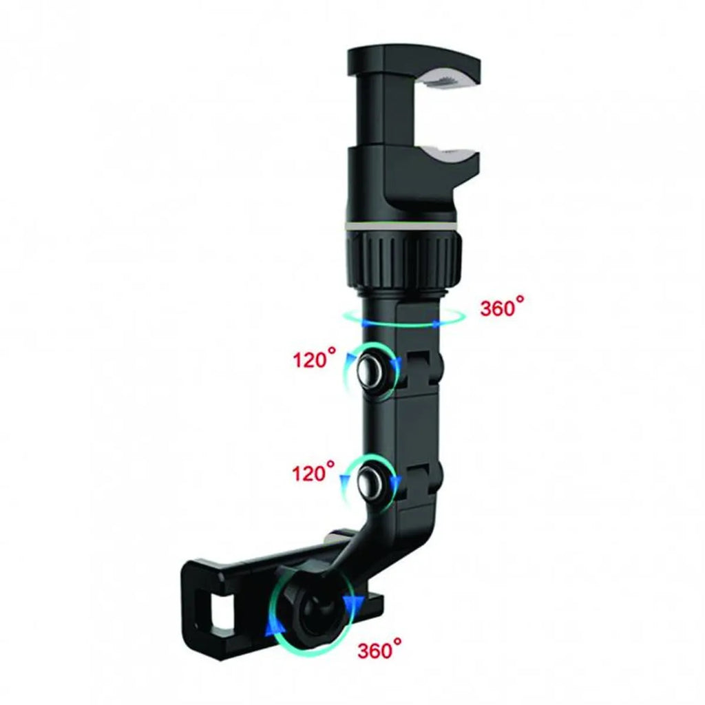 Suporte De Retrovisor Para Celular Gps 360 Graus Articulado