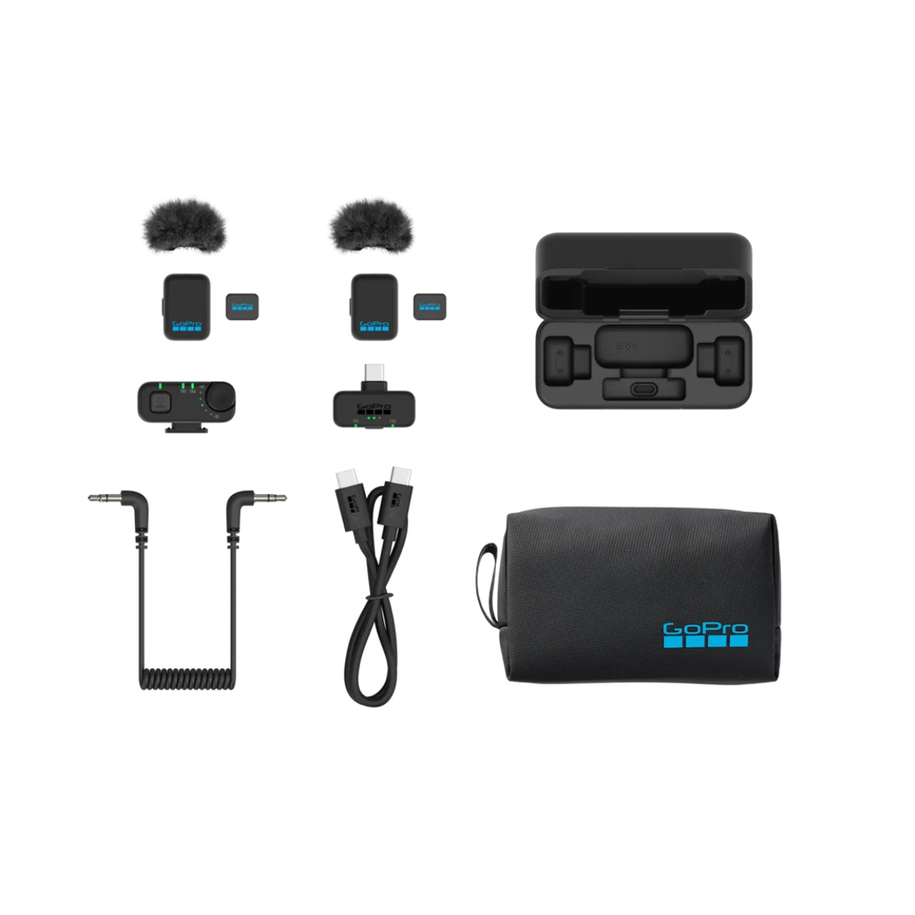 Microfone Sem Fio Duplo Oficial GoPro Wireless Mic System - AWMIC-010