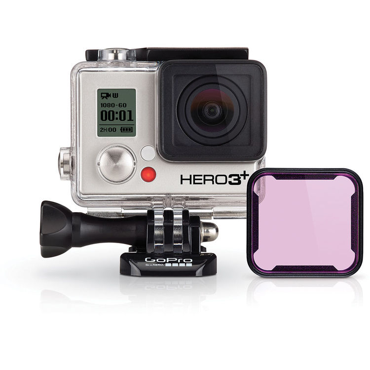 Filtro de Mergulho Magenta Oficial GoPro para Caixa Standard (40m) HERO 3/3+/4  - ABDFM-301