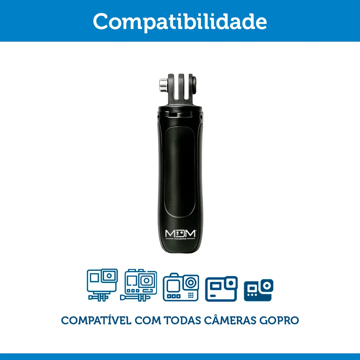 Mini Bastão e Tripé Berma para GoPro e Câmeras de Ação
