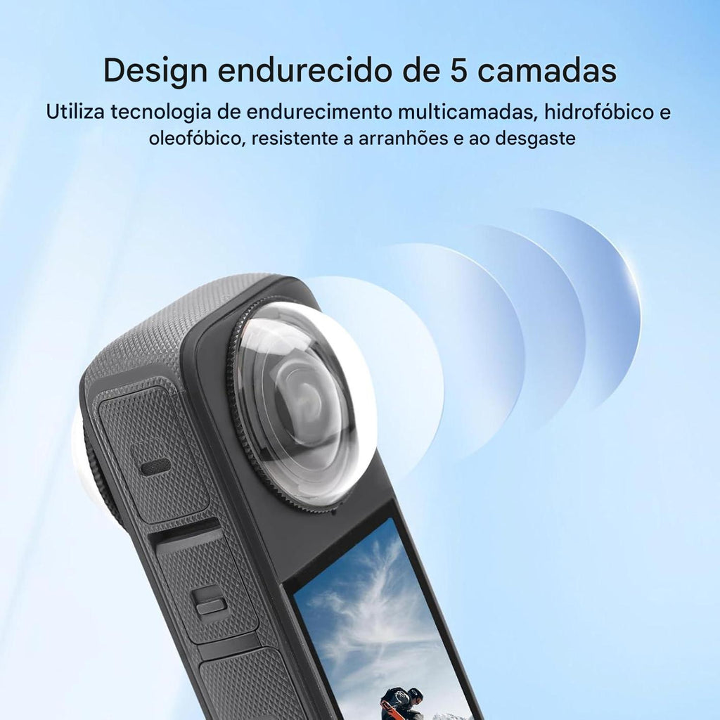 Protetor de Lente Premium para Insta360 X4 em Vidro Temperado