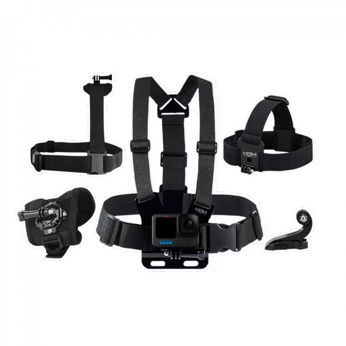 Kit Acessórios POV COMPLETO para GoPro e Câmeras de Ação