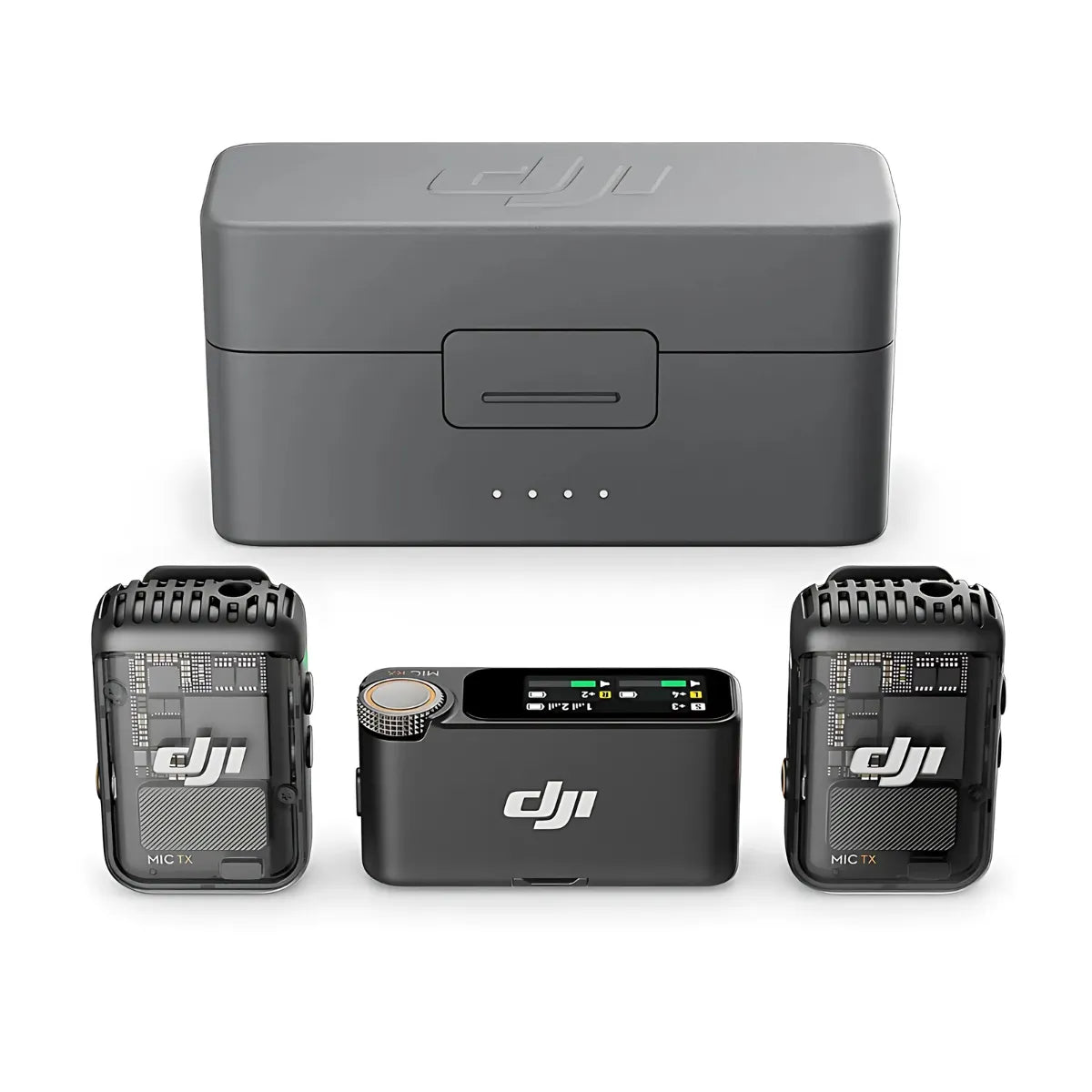 Microfone DJI Mic 2 (2 Microfones + 1 Receptor + 1 Case de Carregamento) - DJI116