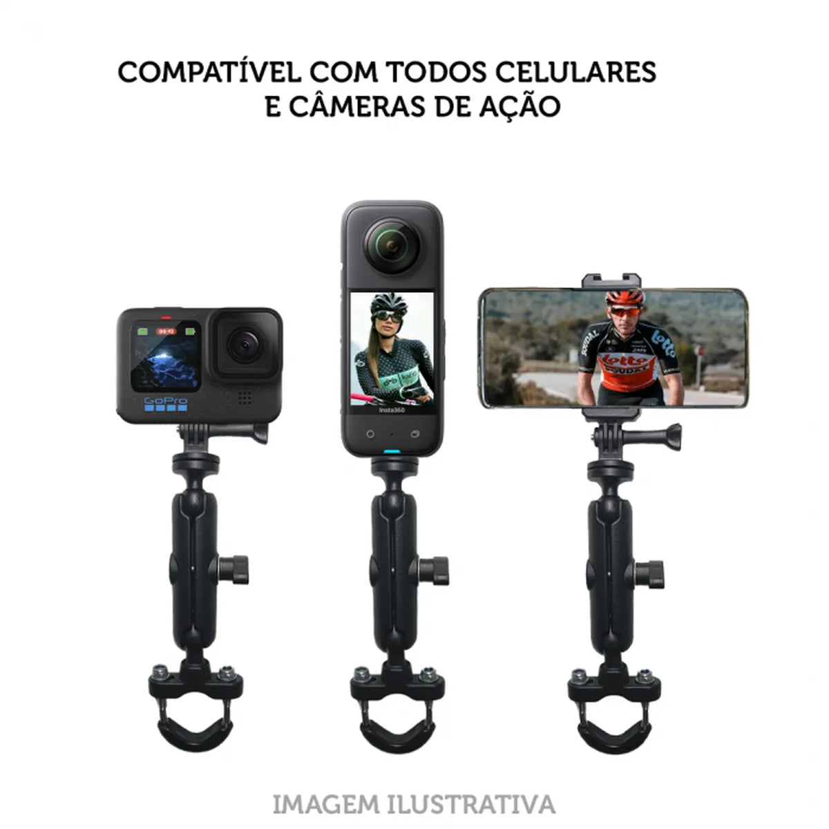 Suporte Extensivo Articulado p/ Bike e moto