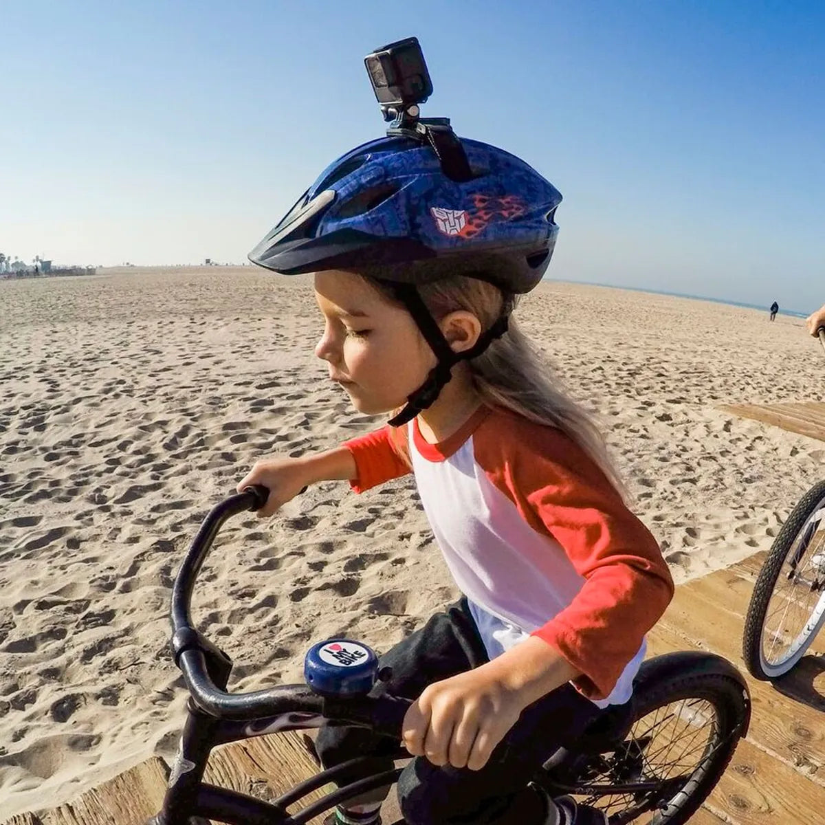 Suporte Fita Capacete de Ciclismo para GoPro e Câmeras de Ação