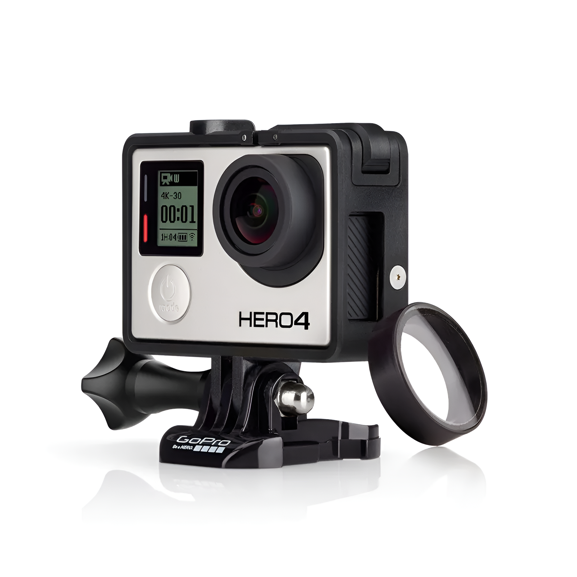 Suporte Armação Frame + Protetor de Lente Original para Câmeras GoPro Hero 3 / 3+ / 4 - ANDFR-302
