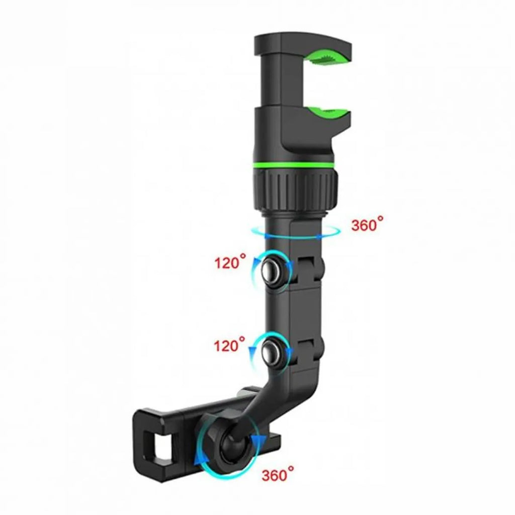 Suporte De Retrovisor Para Celular Gps 360 Graus Articulado