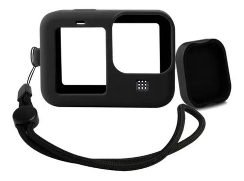 Capa de Silicone com Tampa para GoPro HERO 9/10/11/12