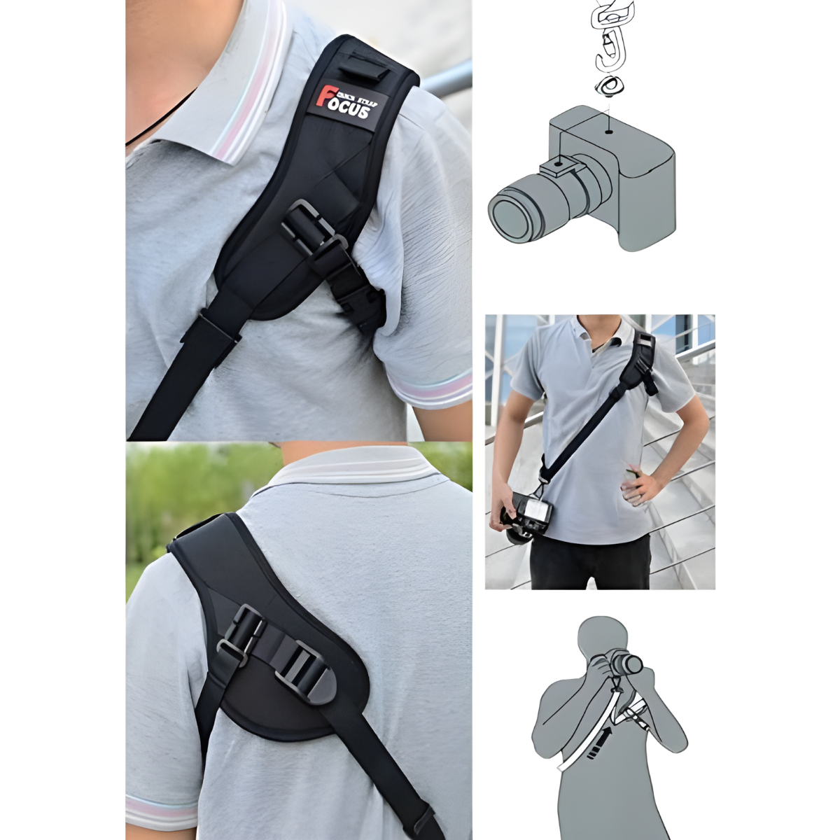 Alça de Ombro Profissional para Câmeras - Quick Strap