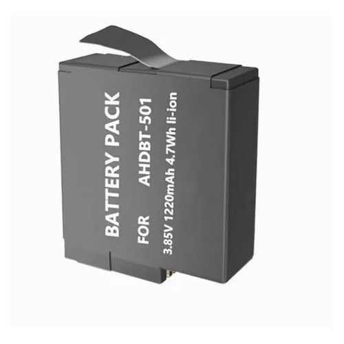 Kit Carregador duplo e Baterias Hero 5/6/7 Black