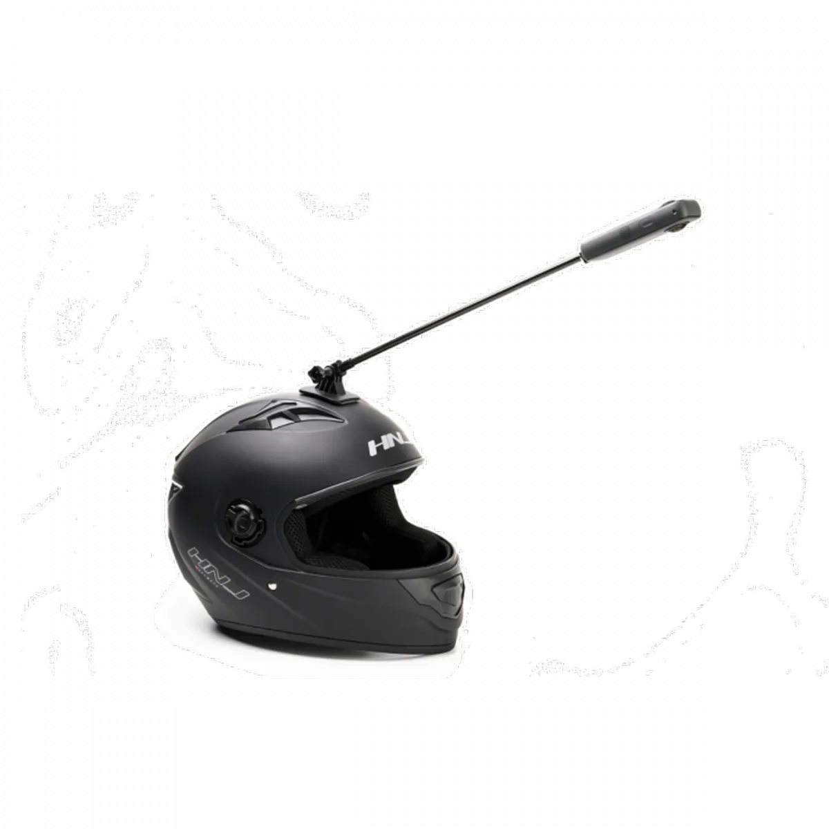 Suporte Unicórnio Fibra de Carbono Insta360 para Capacete