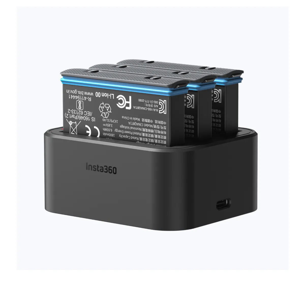 Carregador Triplo Fast Charge Hub Original p/ Insta360 X3