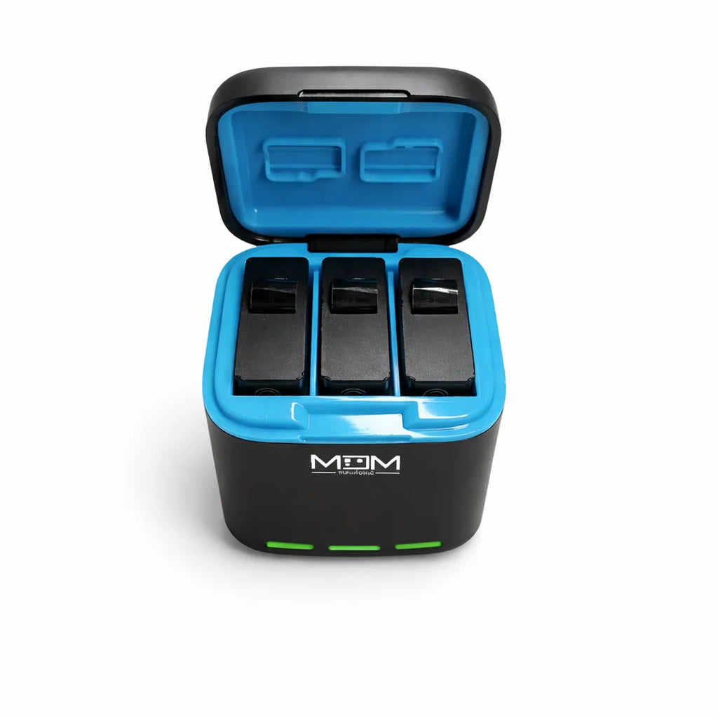 Carregador Triplo Turbo para GoPro Hero 13
