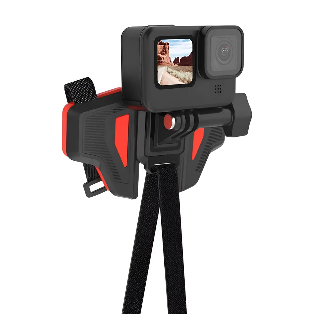 Suporte p/ Capacete Queixo Original Telesin para GoPro e Câmeras de Ação