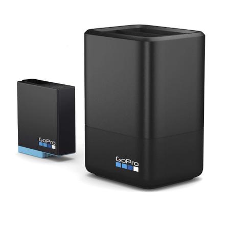 Carregador Duplo + Bateria Original GoPro Hero 5/6/7/8 Black - AJDBD-001