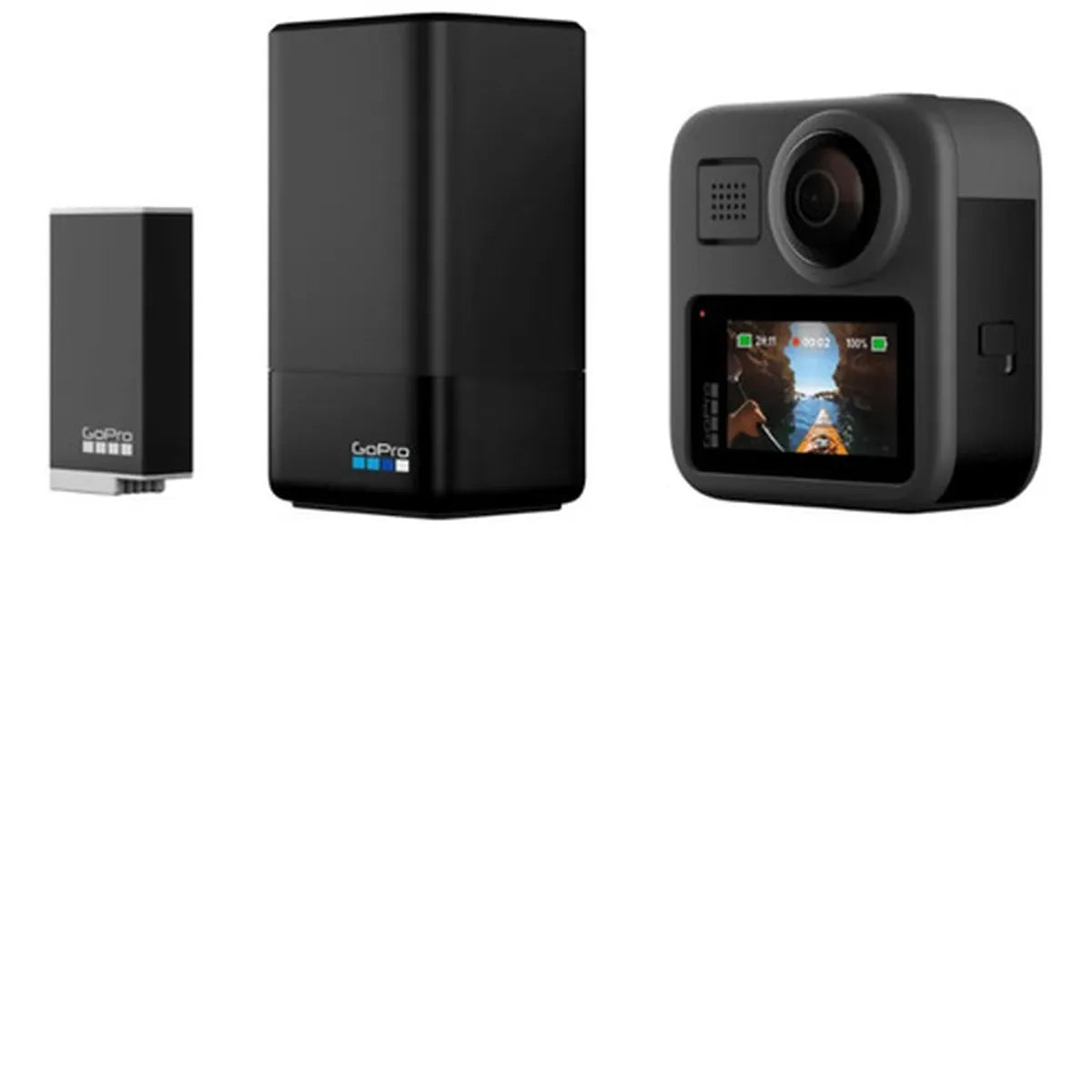 Carregador duplo + Bateria Enduro Gopro Max - ACDBD-011
