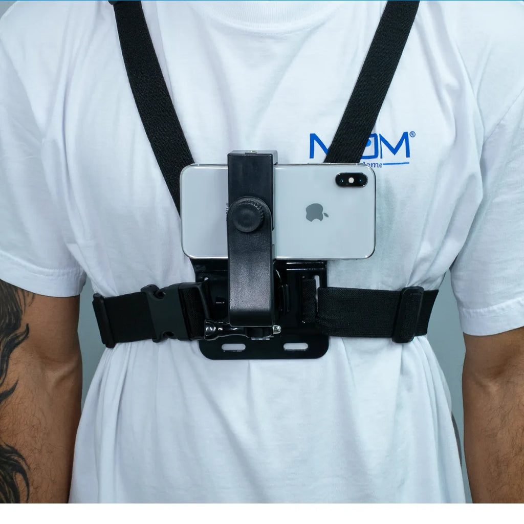 Kit Suporte de Peito para Celular Ângulo Ajustável