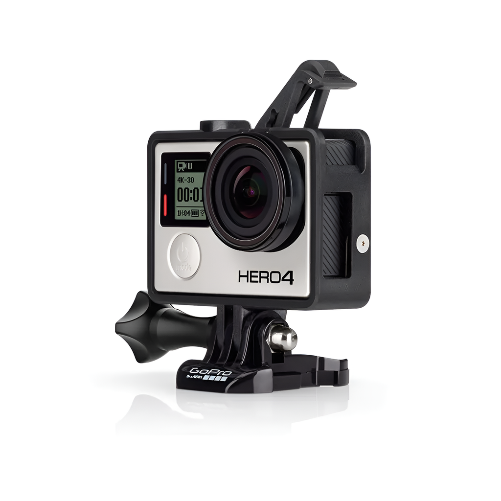 Suporte Armação Frame + Protetor de Lente Original para Câmeras GoPro Hero 3 / 3+ / 4 - ANDFR-302