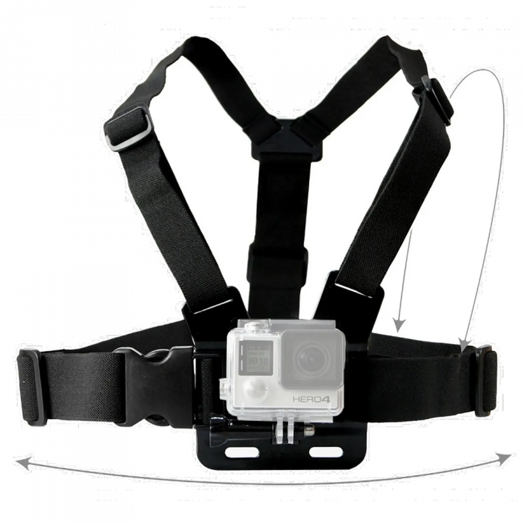 Kit Bastao 3 Way Suporte Peito Cabeça Ventosa Boia E  Bag