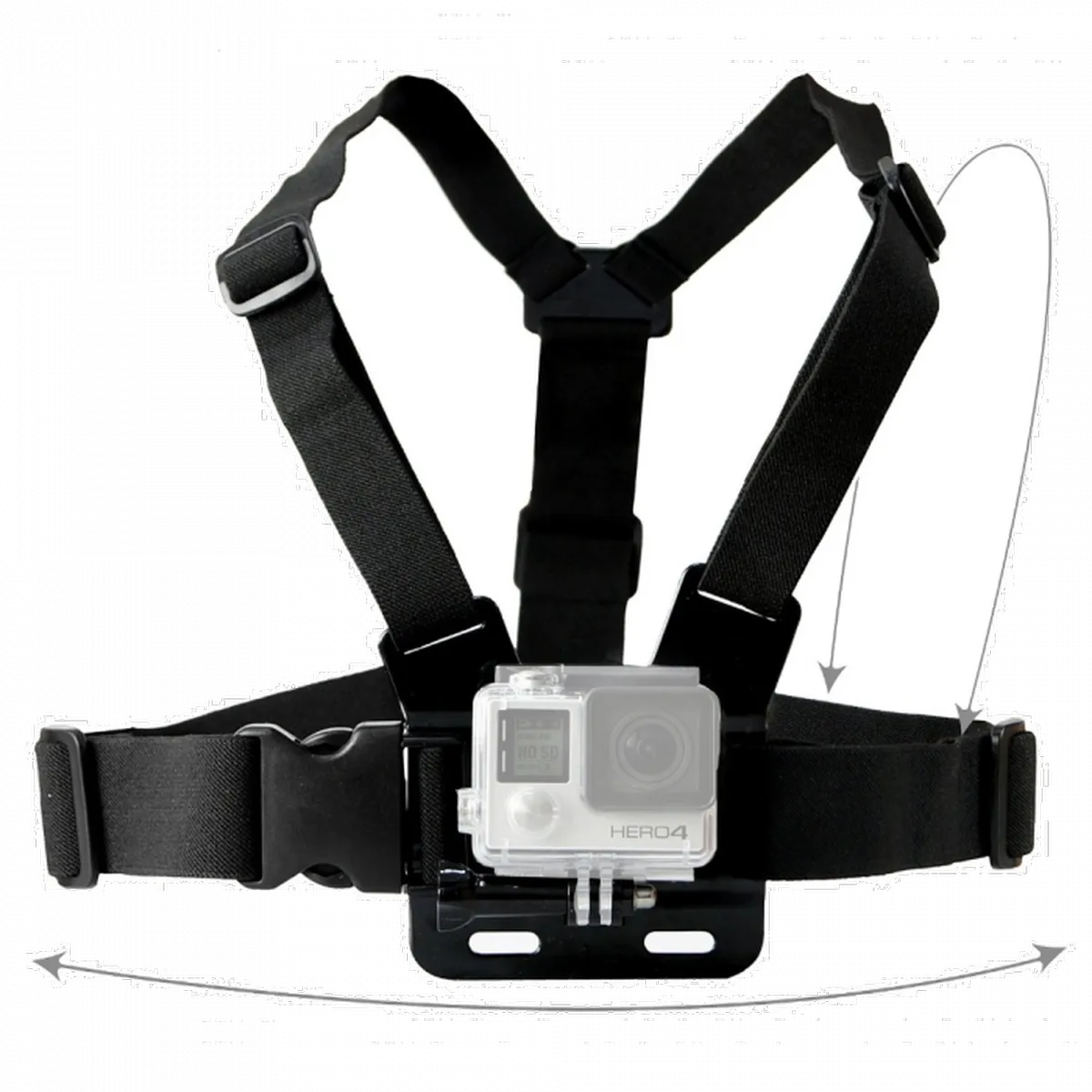 Kit Bastao 3 Way Suporte Peito Cabeça Ventosa Boia E  Bag