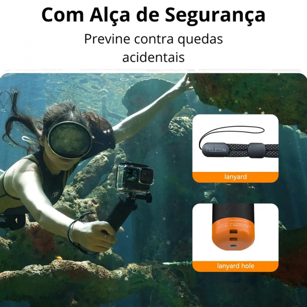 Bastão Flutuante c/ Controle Remoto - TELESIN