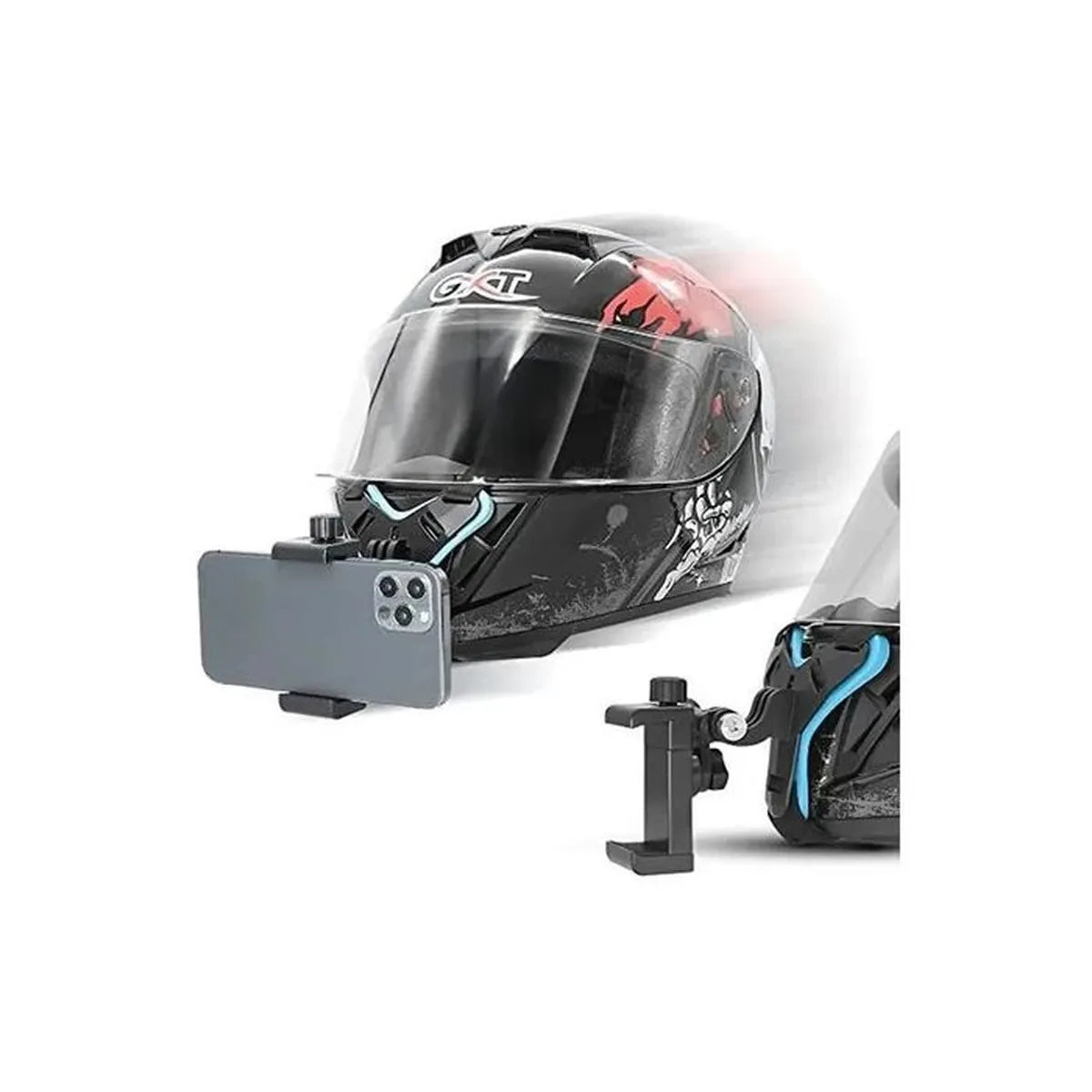 Suporte de Celular para Capacete Queixo