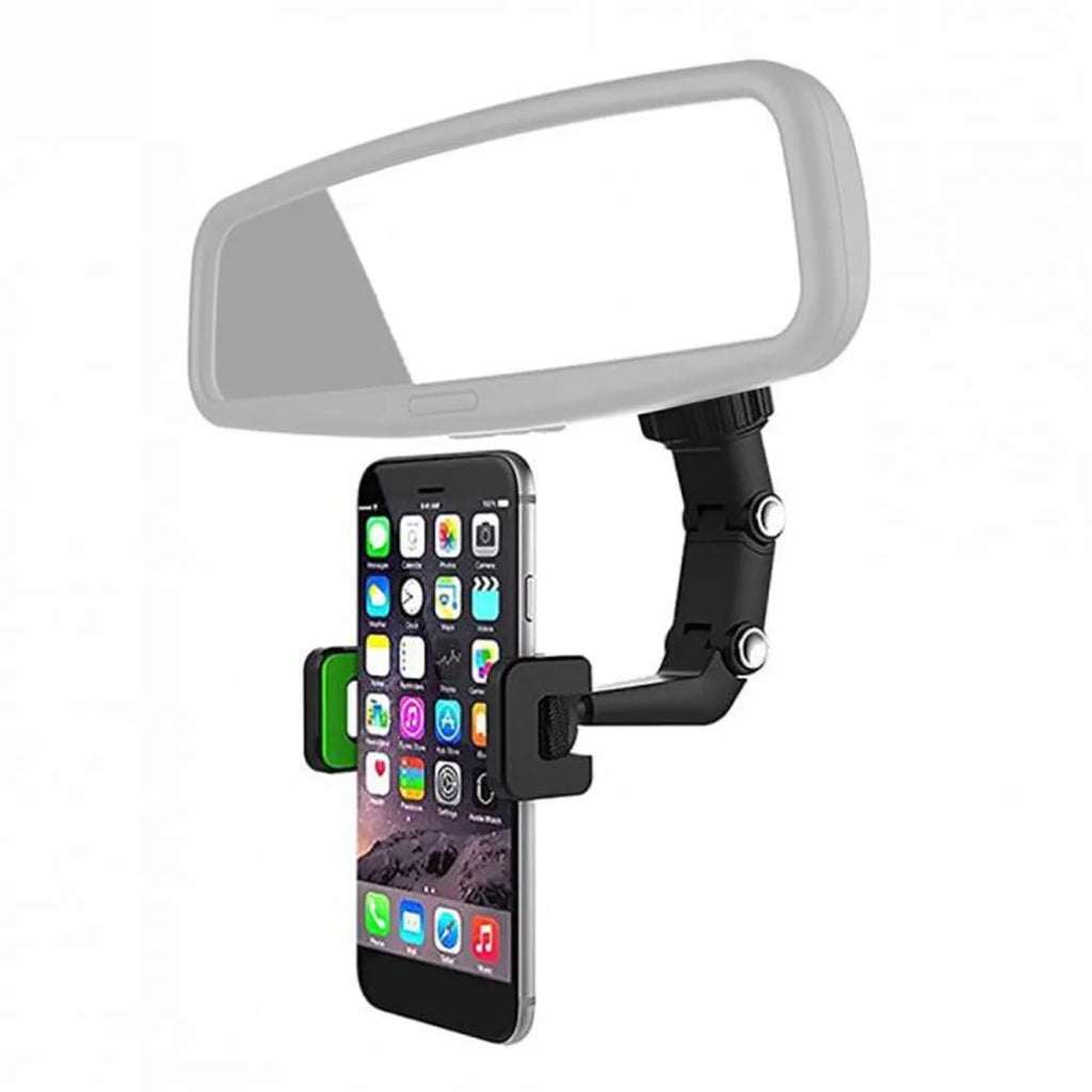 Suporte De Retrovisor Para Celular Gps 360 Graus Articulado