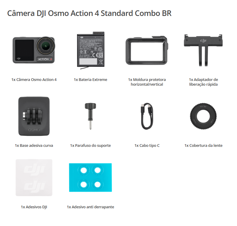 Câmera DJI Osmo Action 4