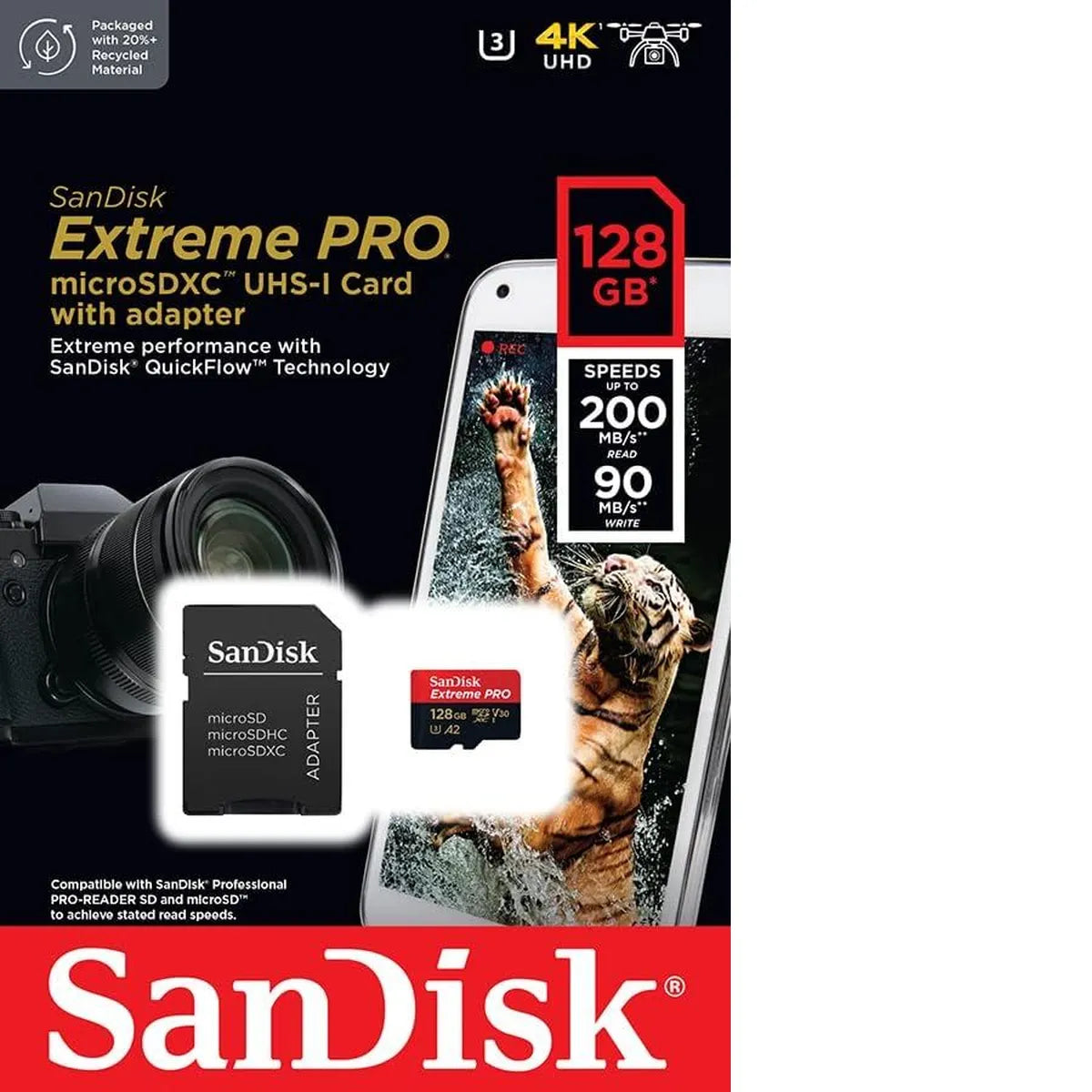 Cartão De Memória SanDisk 128GB PRO