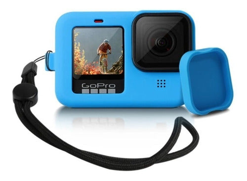 Capa de Silicone com Tampa para GoPro HERO 9/10/11/12