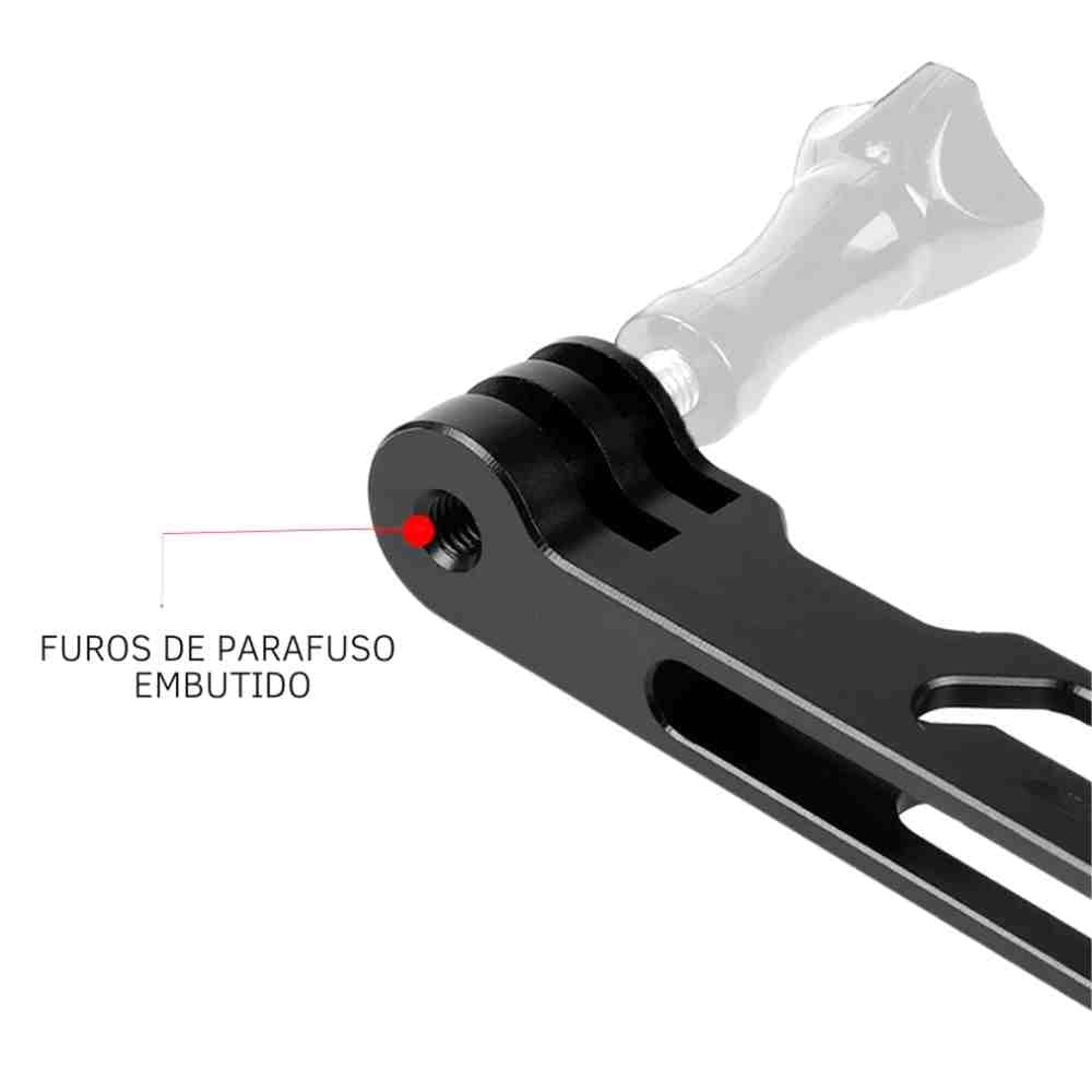 Haste Longa de Aluminio para Gopro 25 cm