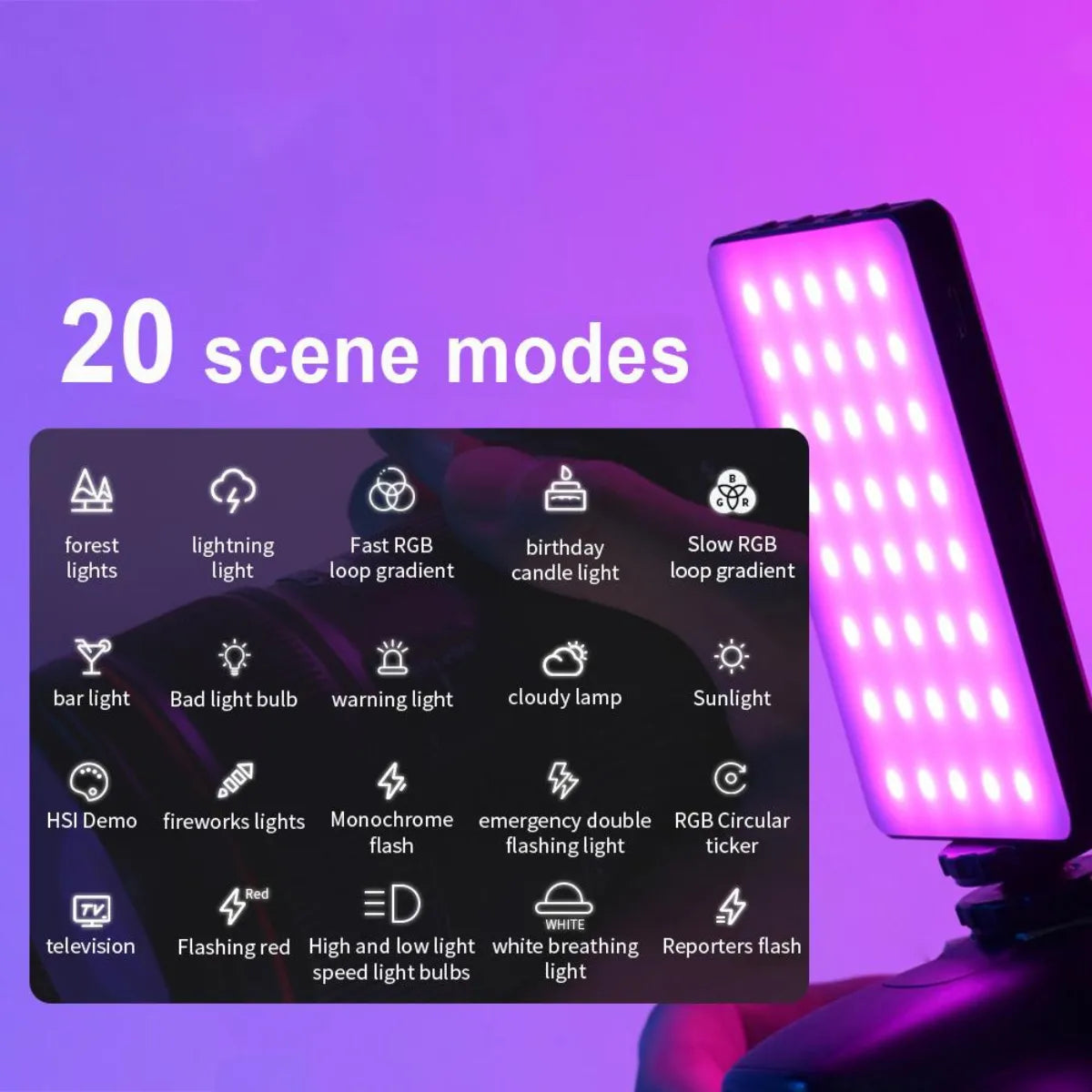 Placa Led Luz RGB para Celular Fill Light
