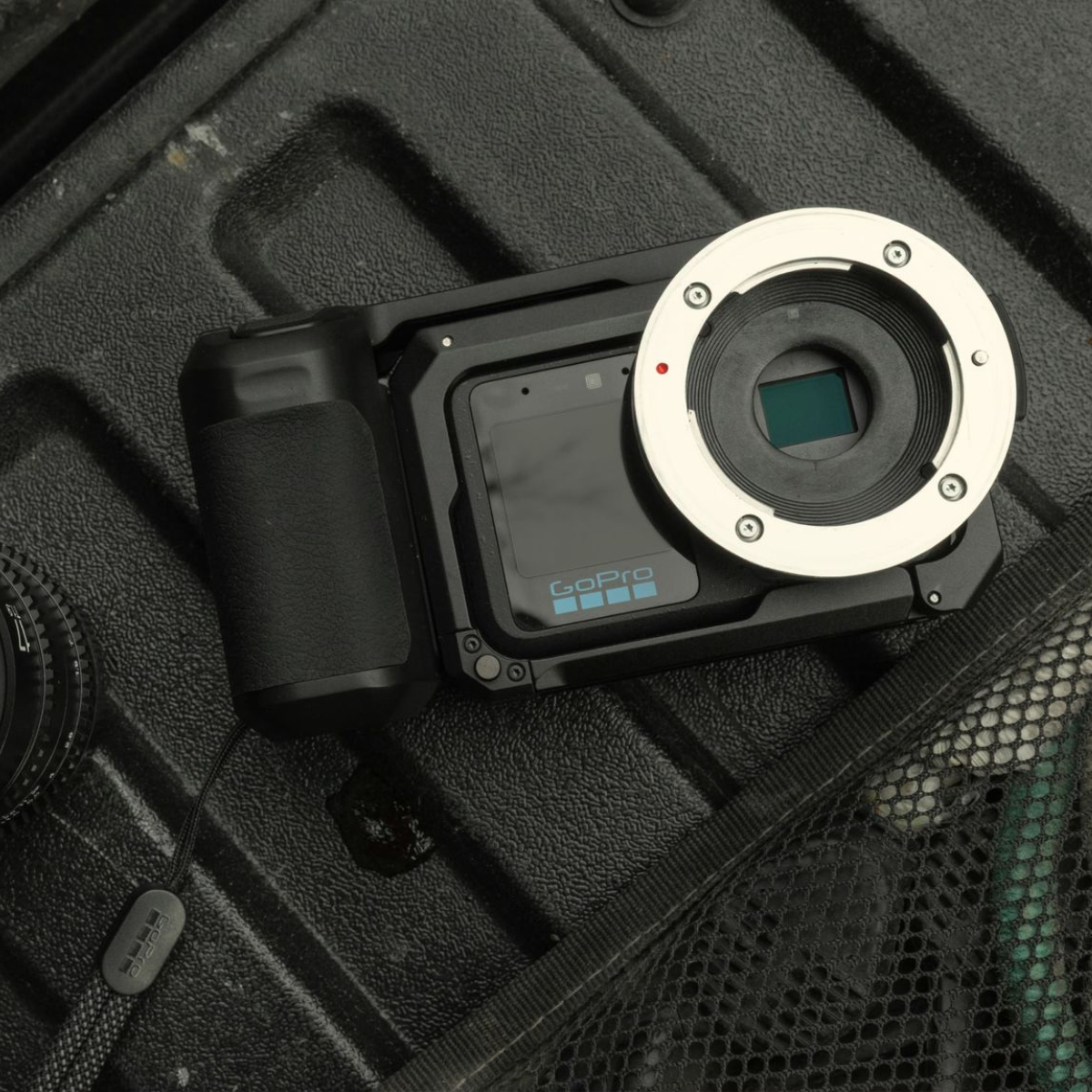 Empunhadura e Armação Point-and-Shoot Grip para GoPro Série MISSION 1 - AGGRP-001