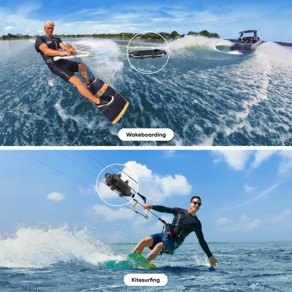Suporte para Kitesurf e Wakeboard Original p/ Insta360 X5