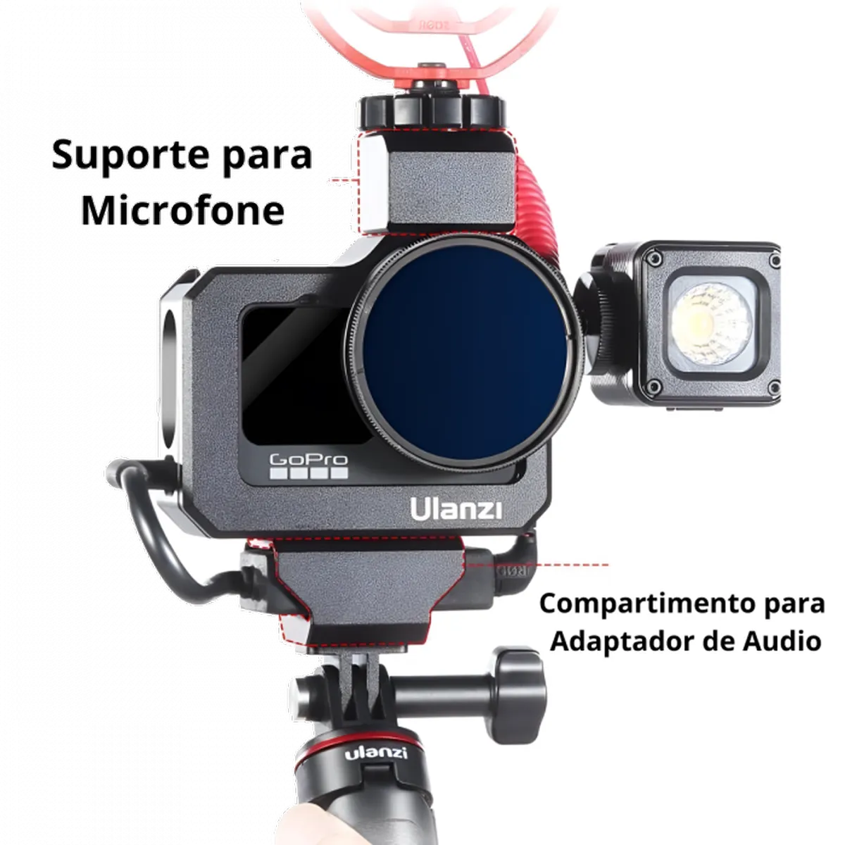 Frame Armação de Metal Reforçada Ulanzi p/ GoPro Hero 9/10/11/12/13